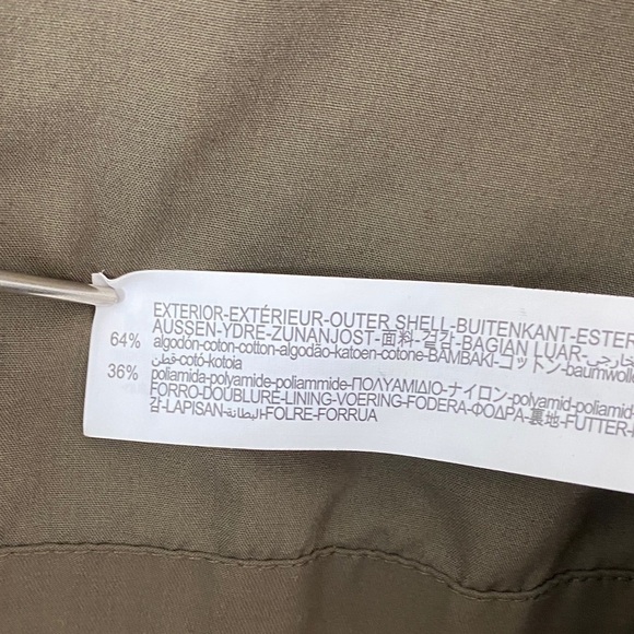 Zara Military Jacket Mens Size Medium Hooded - Picture 5 of 15